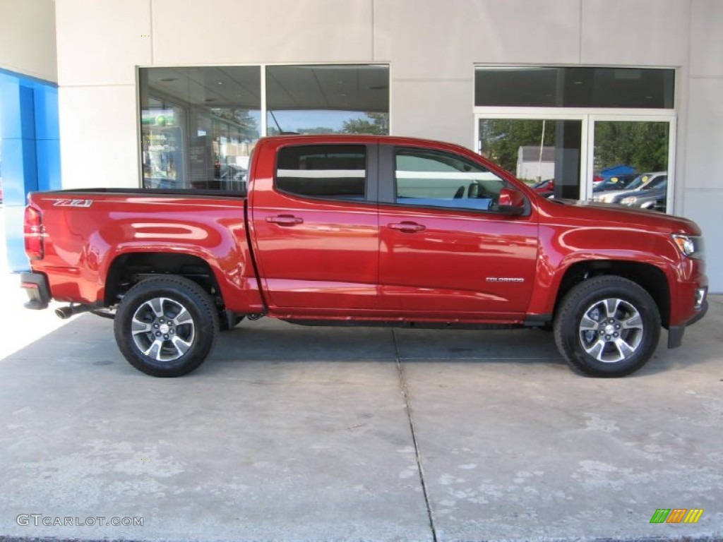 Red Rock Metallic 2016 Chevrolet Colorado Z71 Crew Cab 4x4 Exterior Photo #107226368
