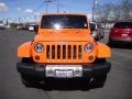 2012 Crush Orange Jeep Wrangler Sahara 4x4  photo #2