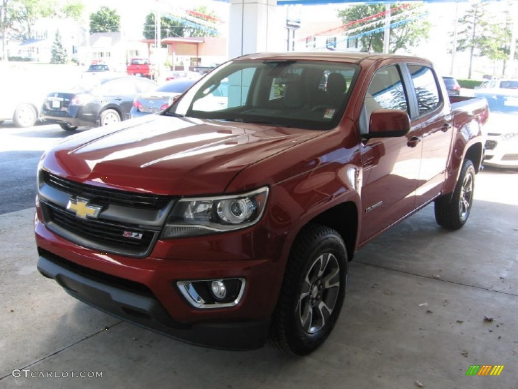 2016 Colorado Z71 Crew Cab 4x4 - Red Rock Metallic / Jet Black photo #19