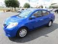 Metallic Blue 2014 Nissan Versa 1.6 S Sedan Exterior