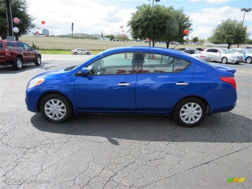 Metallic Blue 2014 Nissan Versa 1.6 S Sedan Exterior Photo #107226944