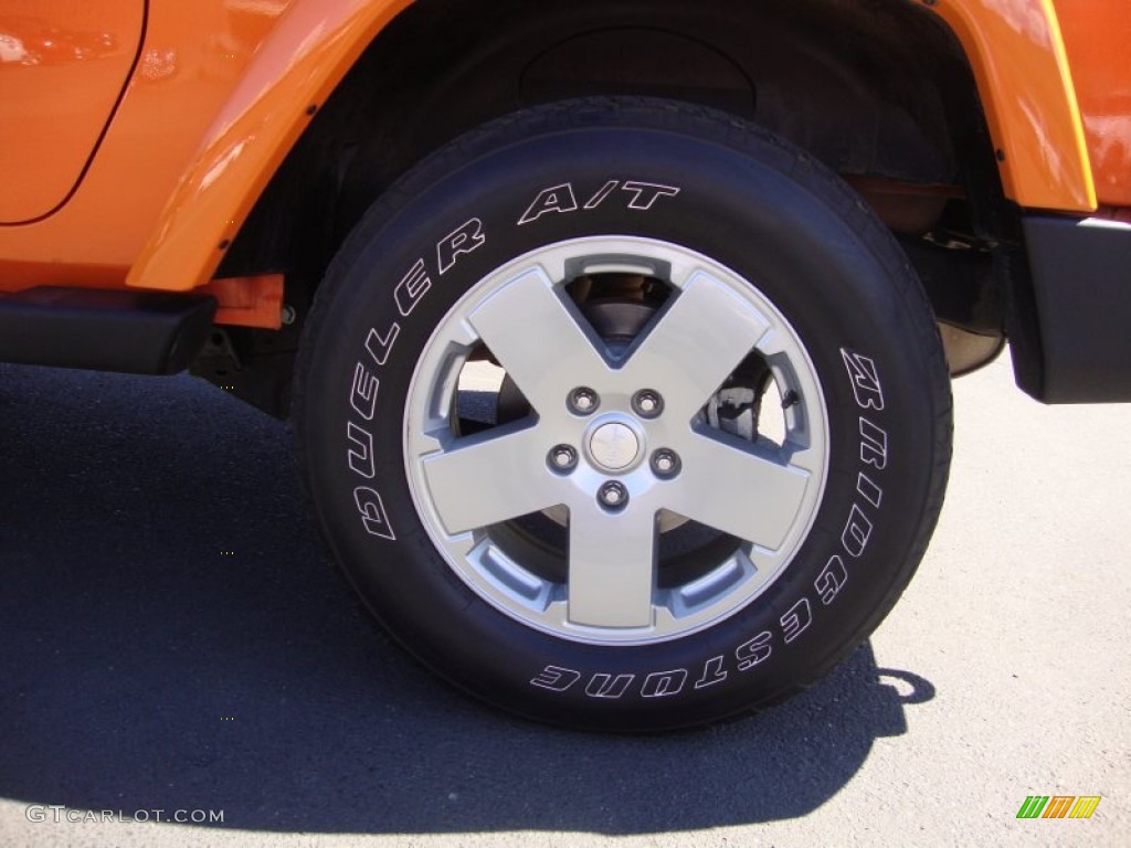 2012 Wrangler Sahara 4x4 - Crush Orange / Black/Dark Saddle photo #21