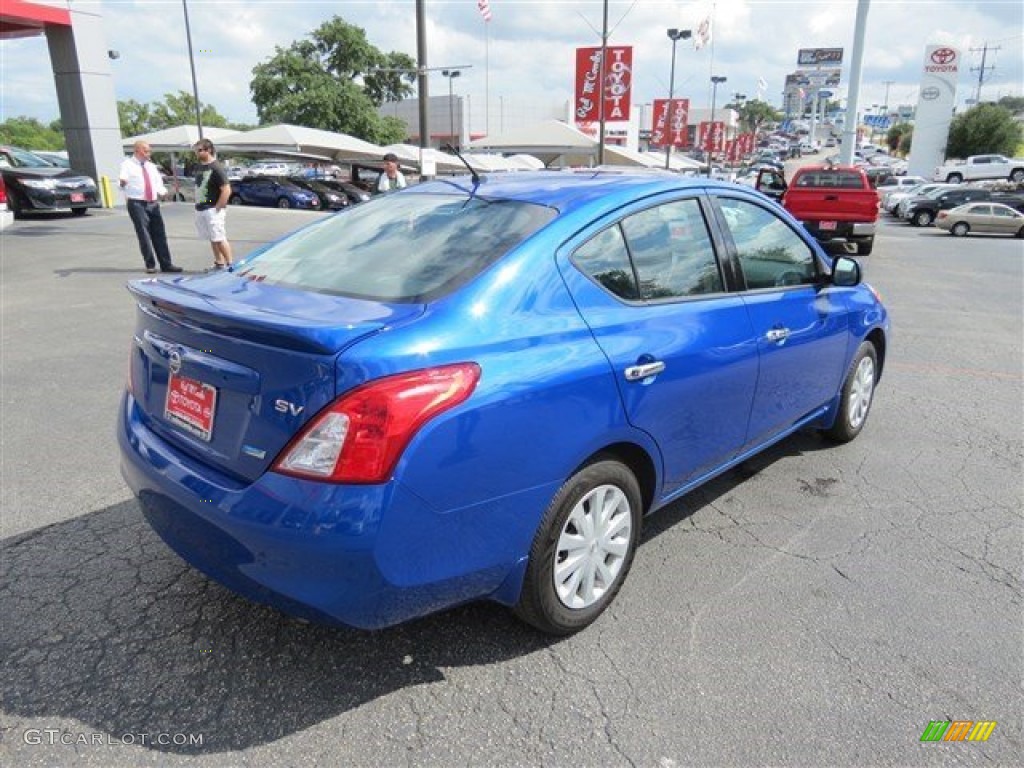 2014 Versa 1.6 S Sedan - Metallic Blue / Charcoal photo #8