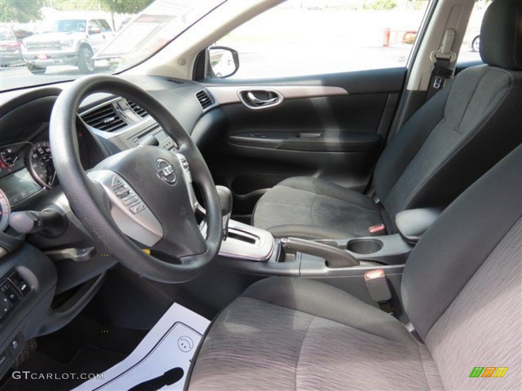 2014 Sentra SL - Aspen White / Charcoal photo #13