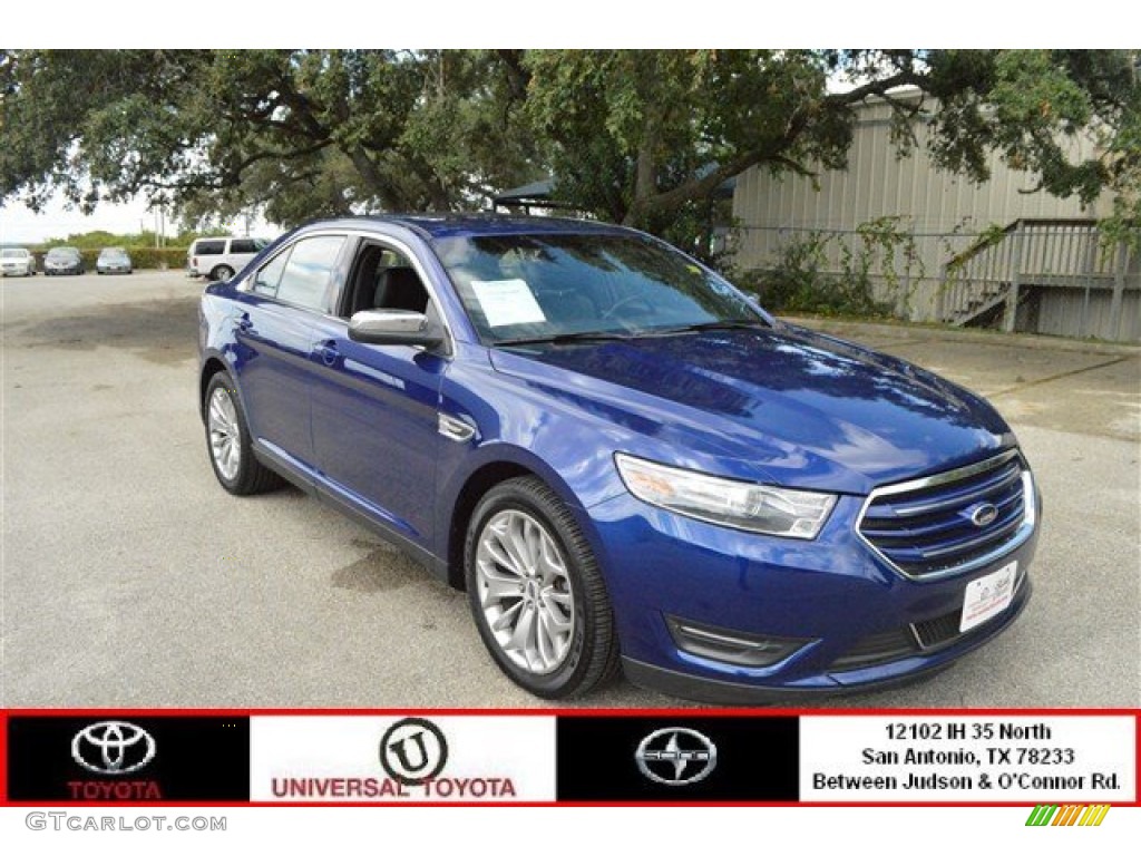 2015 Taurus Limited - Deep Impact Blue Metallic / Charcoal Black photo #1