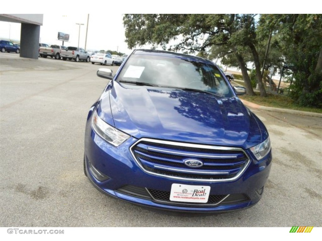 2015 Taurus Limited - Deep Impact Blue Metallic / Charcoal Black photo #3