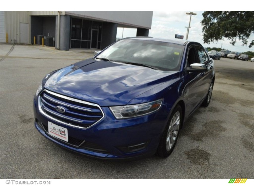2015 Taurus Limited - Deep Impact Blue Metallic / Charcoal Black photo #4