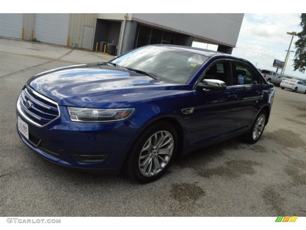 2015 Taurus Limited - Deep Impact Blue Metallic / Charcoal Black photo #5