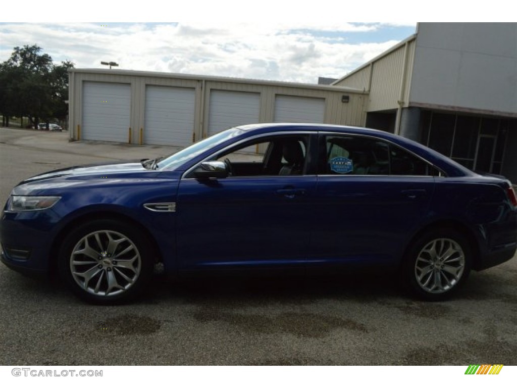 2015 Taurus Limited - Deep Impact Blue Metallic / Charcoal Black photo #6