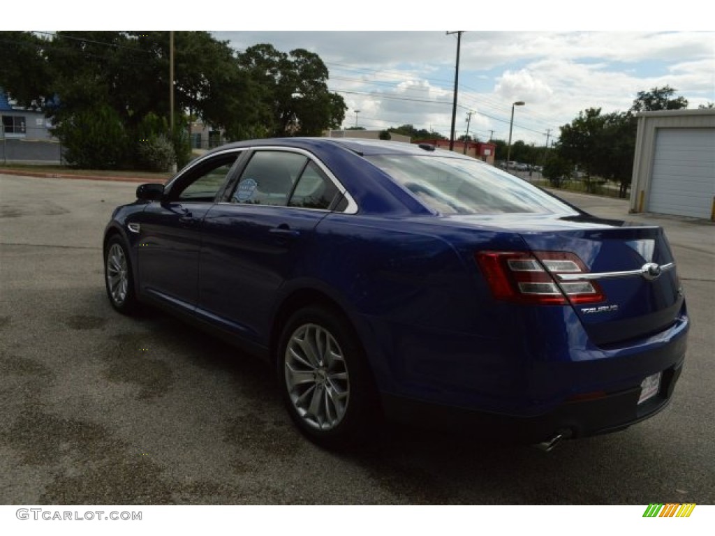 2015 Taurus Limited - Deep Impact Blue Metallic / Charcoal Black photo #7