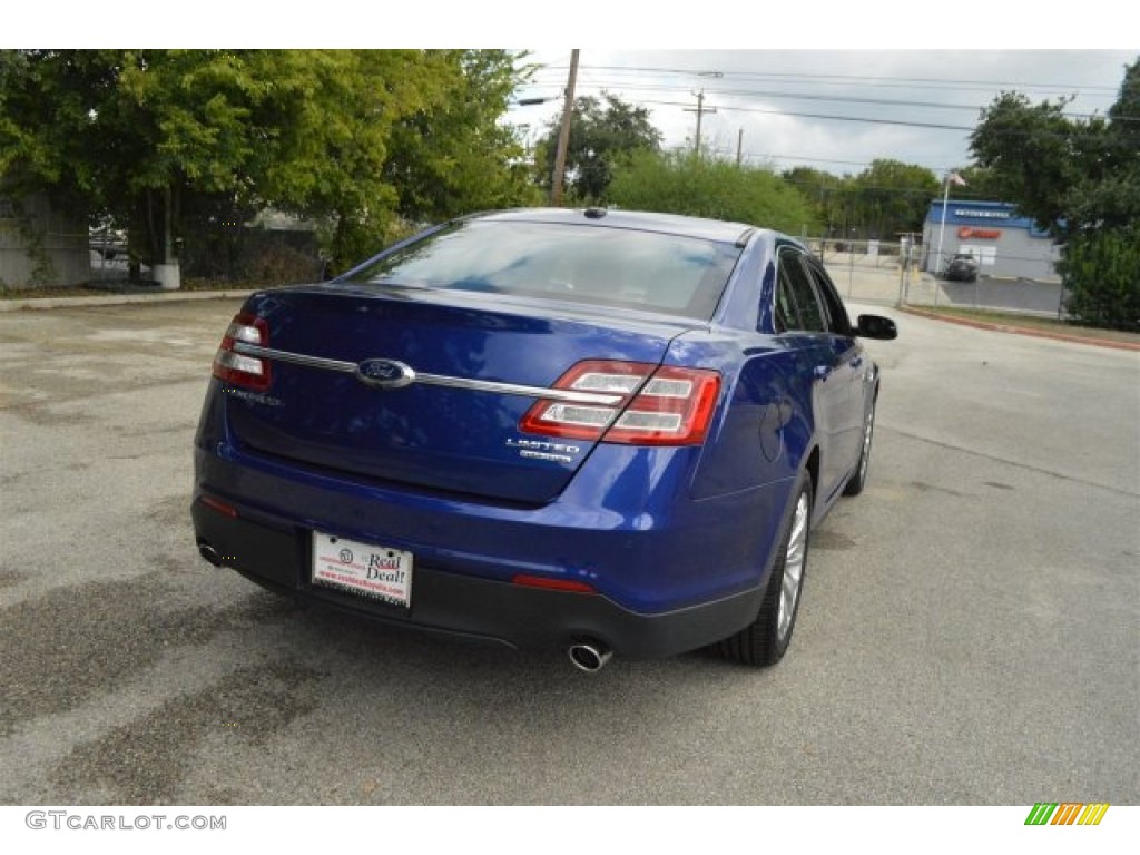 2015 Taurus Limited - Deep Impact Blue Metallic / Charcoal Black photo #10