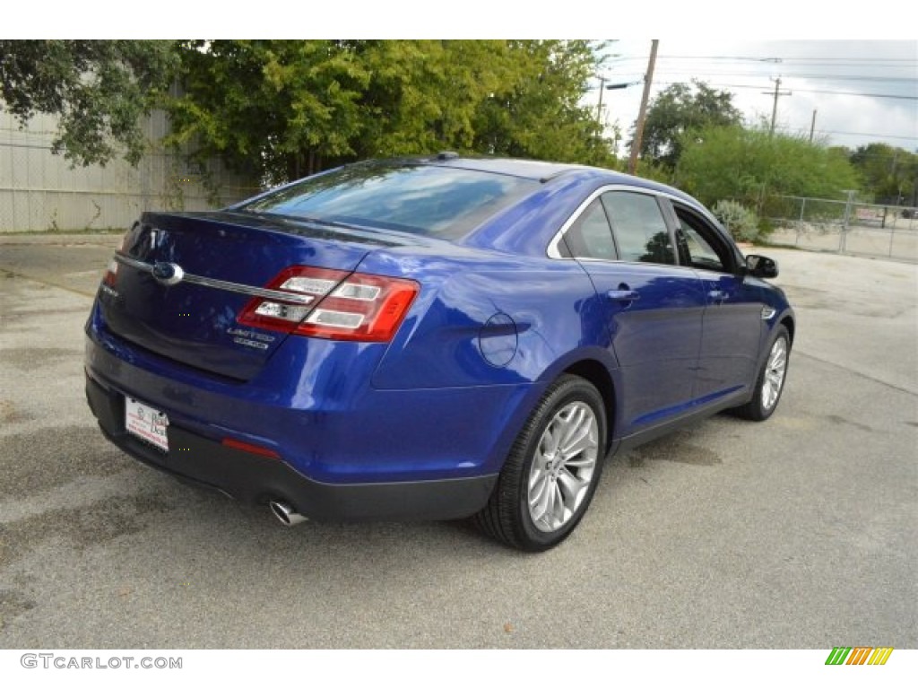 2015 Taurus Limited - Deep Impact Blue Metallic / Charcoal Black photo #11
