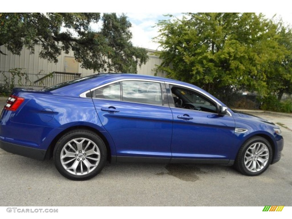 2015 Taurus Limited - Deep Impact Blue Metallic / Charcoal Black photo #12