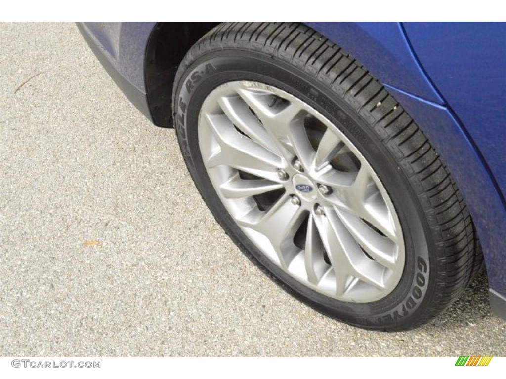 2015 Taurus Limited - Deep Impact Blue Metallic / Charcoal Black photo #24