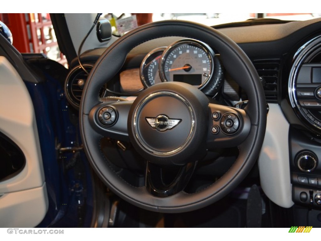 2015 Mini Cooper S Hardtop 2 Door Lounge Satellite Gray Steering Wheel Photo #107229926