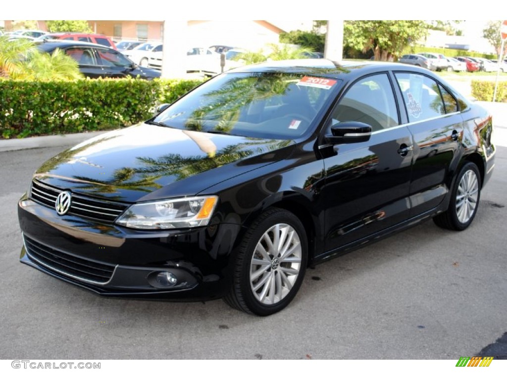 Black 2012 Volkswagen Jetta SEL Sedan Exterior Photo #107230469