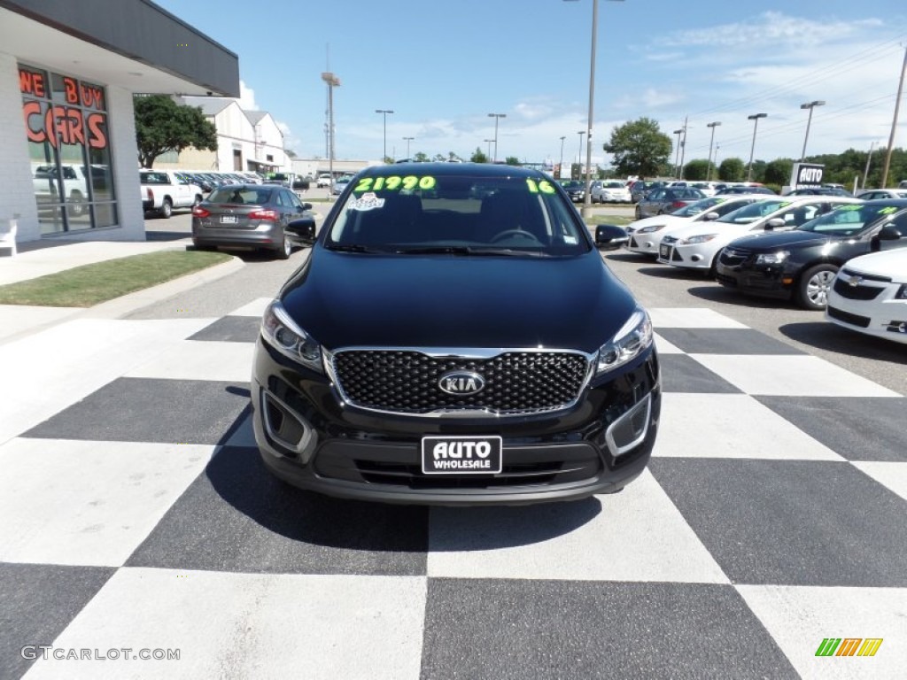 2016 Sorento LX - Ebony Black / Satin Black photo #2