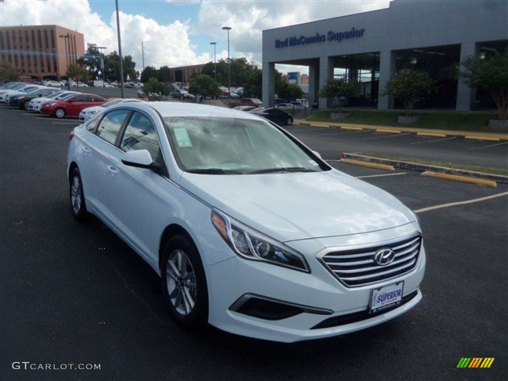 2016 Sonata SE - Quartz White Pearl / Beige photo #1