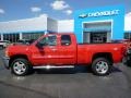 Victory Red - Silverado 2500HD LT Extended Cab 4x4 Photo No. 2
