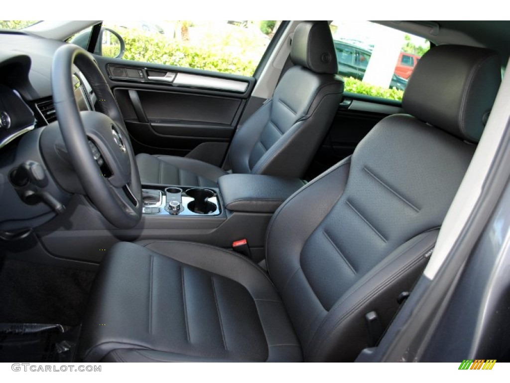 Black Anthracite Interior 2013 Volkswagen Touareg VR6 FSI Sport 4XMotion Photo #107233454