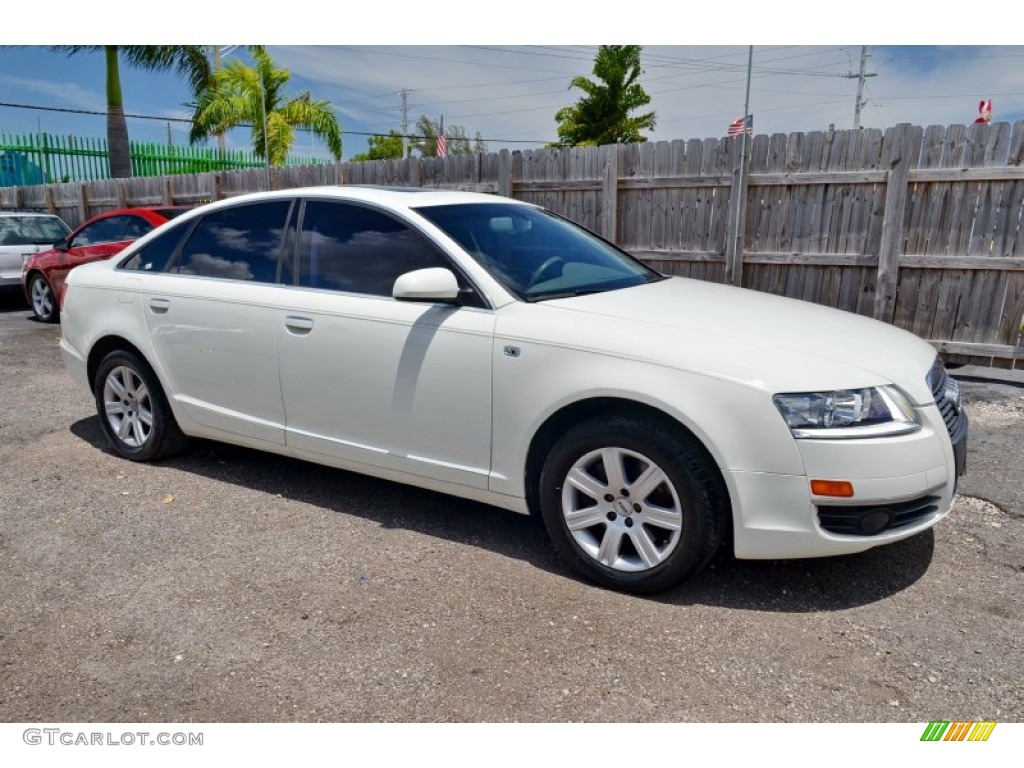 2005 A6 3.2 quattro Sedan - Arctic White / Platinum photo #6