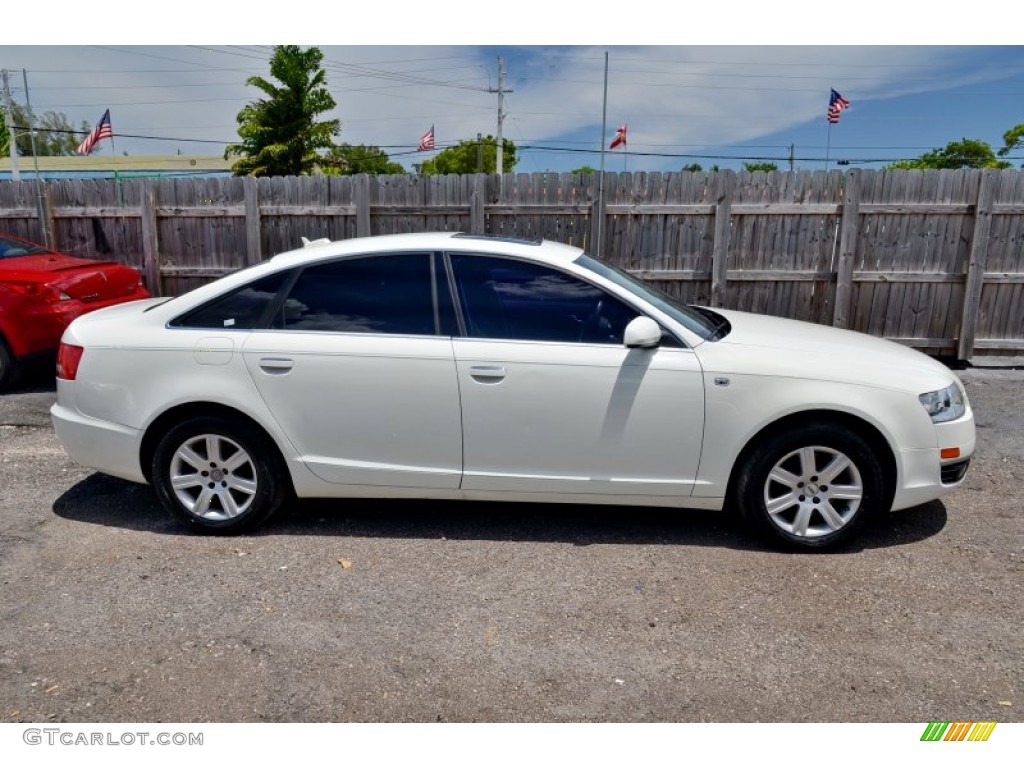 2005 A6 3.2 quattro Sedan - Arctic White / Platinum photo #8