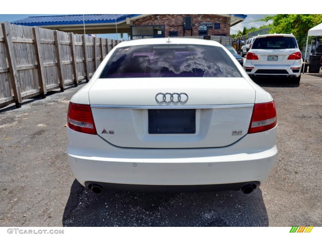 2005 A6 3.2 quattro Sedan - Arctic White / Platinum photo #12
