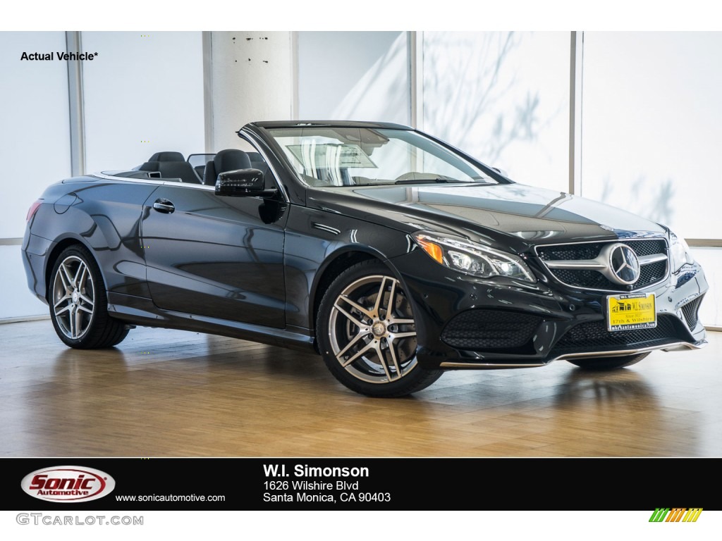 2016 E 550 Cabriolet - Black / Black photo #1