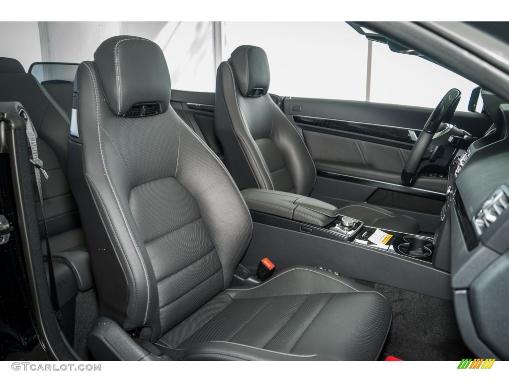 Black Interior 2016 Mercedes-Benz E 550 Cabriolet Photo #107235425