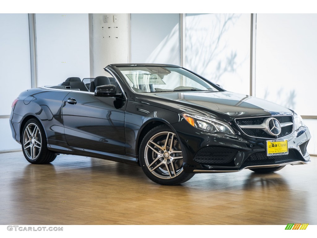 2016 E 550 Cabriolet - Black / Black photo #12