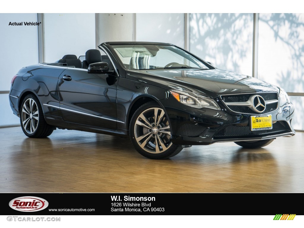 2016 E 400 Cabriolet - Black / Black photo #1