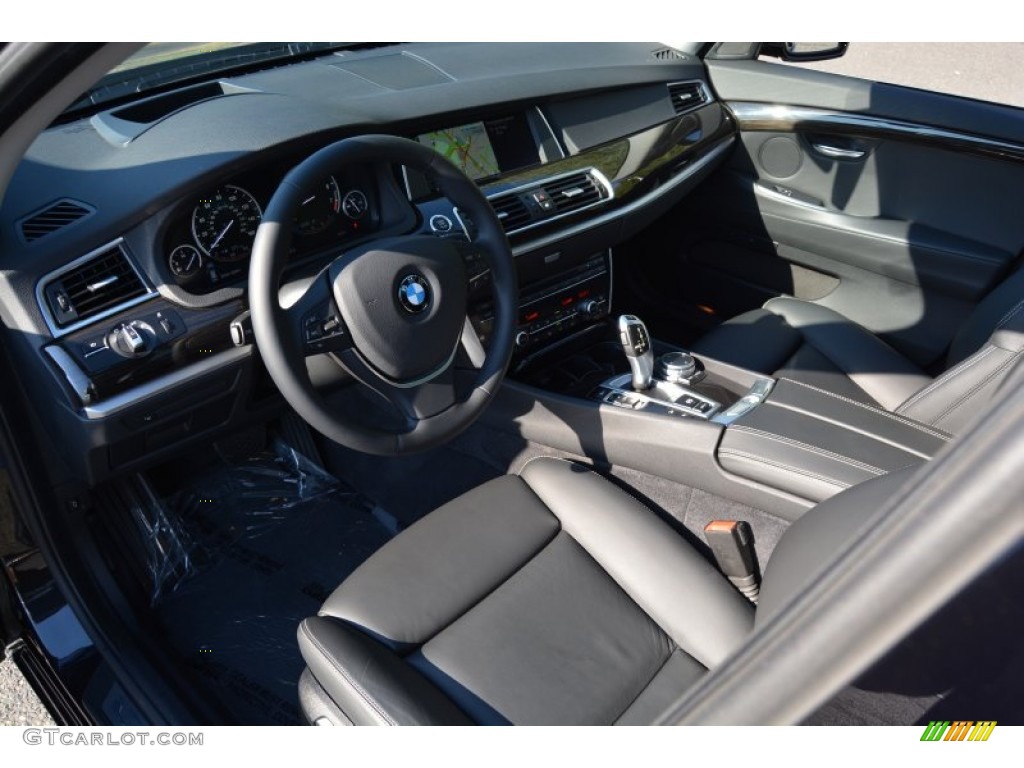 Black Interior 2015 BMW 5 Series 535i xDrive Gran Turismo Photo #107239283