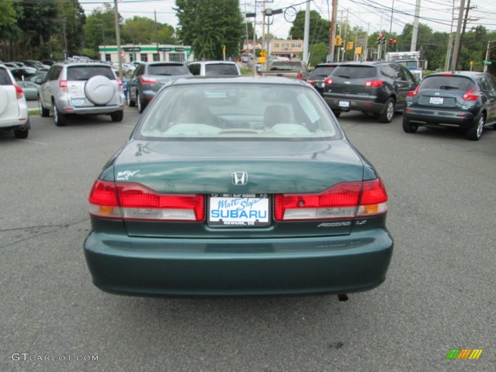 2002 Accord LX Sedan - Noble Green Pearl / Ivory photo #7