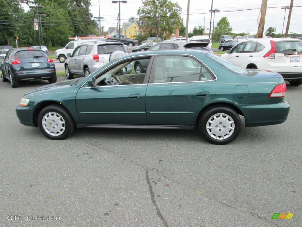 2002 Accord LX Sedan - Noble Green Pearl / Ivory photo #9