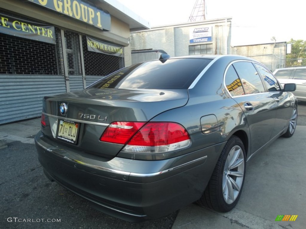 2008 7 Series 750Li Sedan - Moonstone Metallic / Black photo #5