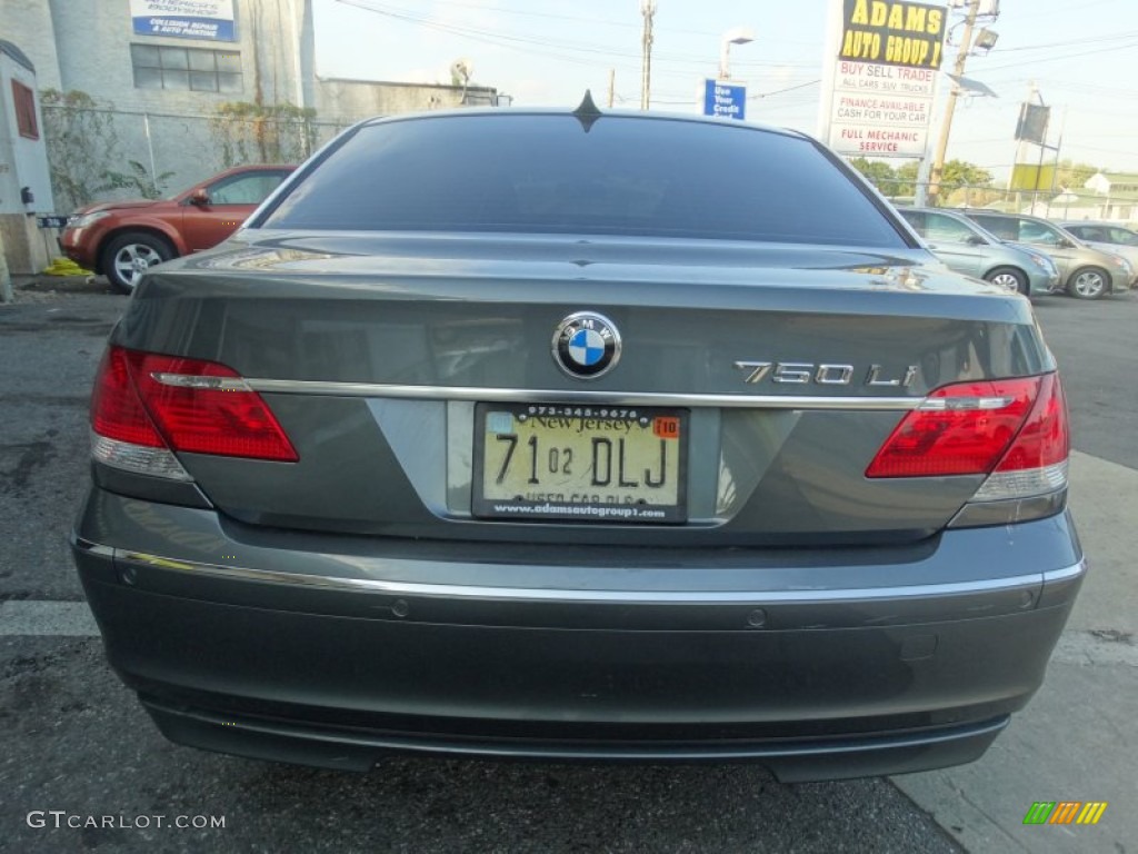 2008 7 Series 750Li Sedan - Moonstone Metallic / Black photo #6