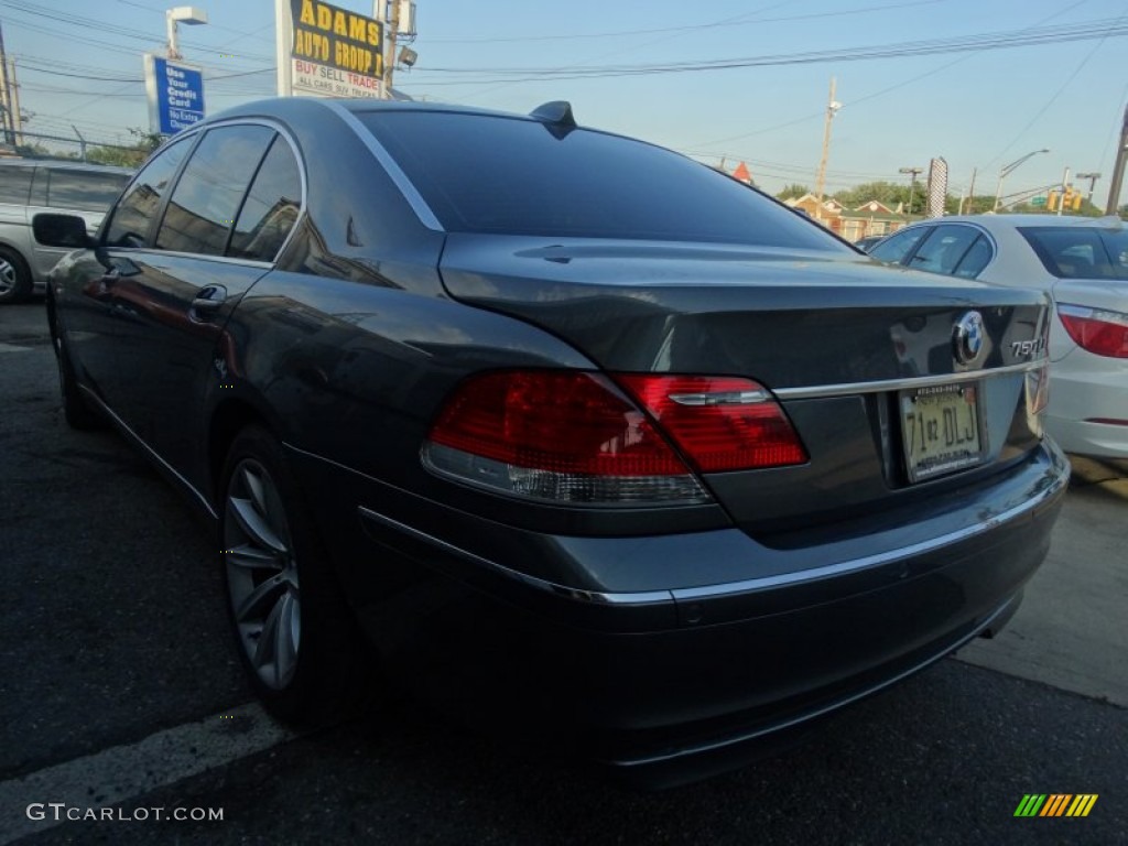 2008 7 Series 750Li Sedan - Moonstone Metallic / Black photo #7