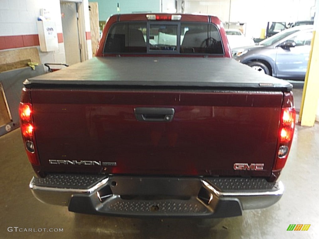 2008 Canyon SLE Crew Cab 4x4 - Sonoma Red Metallic / Ebony photo #9