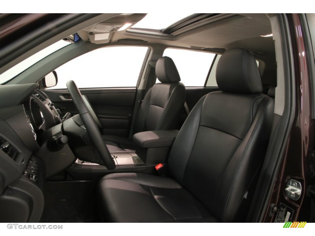 Black Interior 2013 Toyota Highlander SE 4WD Photo #107244134