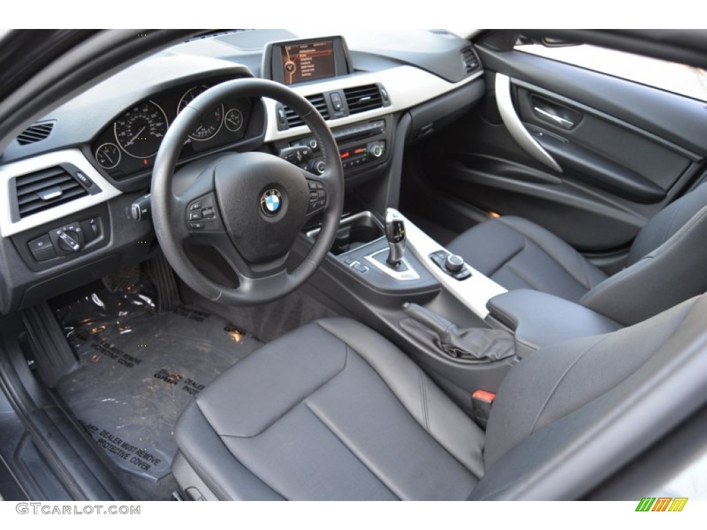 Black Interior 2013 BMW 3 Series 328i xDrive Sedan Photo #107246352