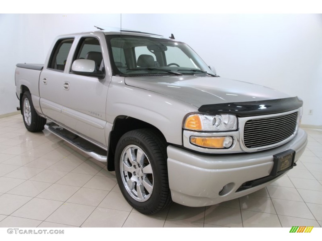 2006 Sierra 1500 Denali Crew Cab 4WD - Silver Birch Metallic / Stone Gray leather photo #1