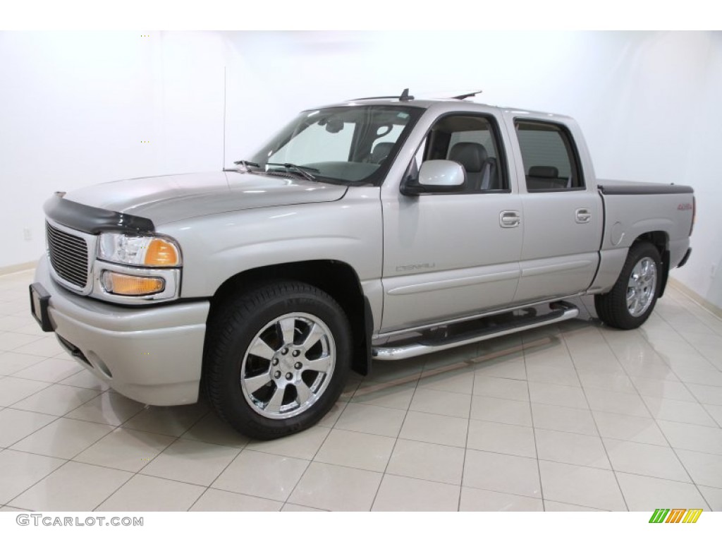 Silver Birch Metallic 2006 GMC Sierra 1500 Denali Crew Cab 4WD Exterior Photo #107248094