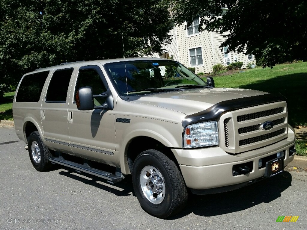 2005 Excursion Limited 4X4 - Pueblo Gold Metallic / Medium Pebble photo #7