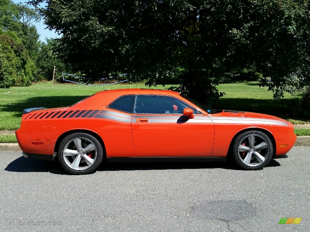 2008 Challenger SRT8 - HEMI Orange / Dark Slate Gray photo #7