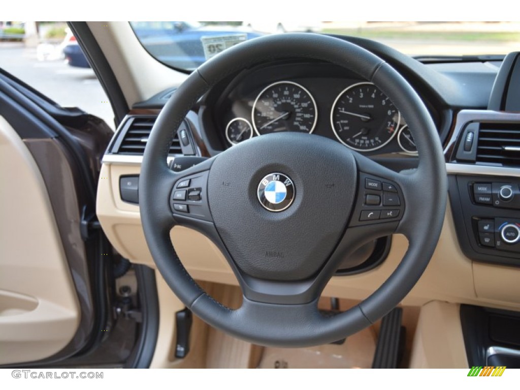 2015 3 Series 320i xDrive Sedan - Sparkling Bronze Metallic / Venetian Beige photo #18