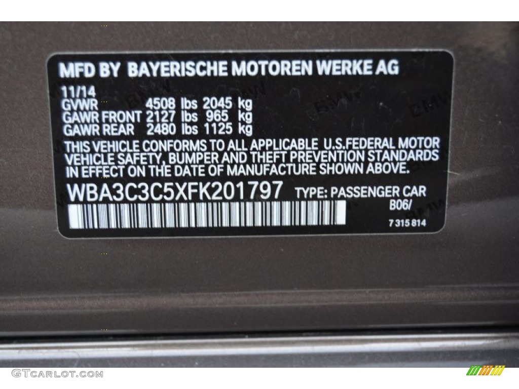 2015 3 Series 320i xDrive Sedan - Sparkling Bronze Metallic / Venetian Beige photo #34