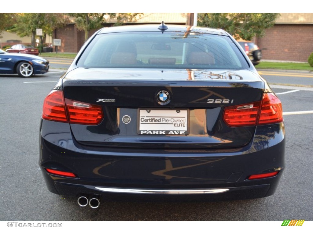 2015 3 Series 328i xDrive Sedan - Imperial Blue Metallic / Saddle Brown photo #4