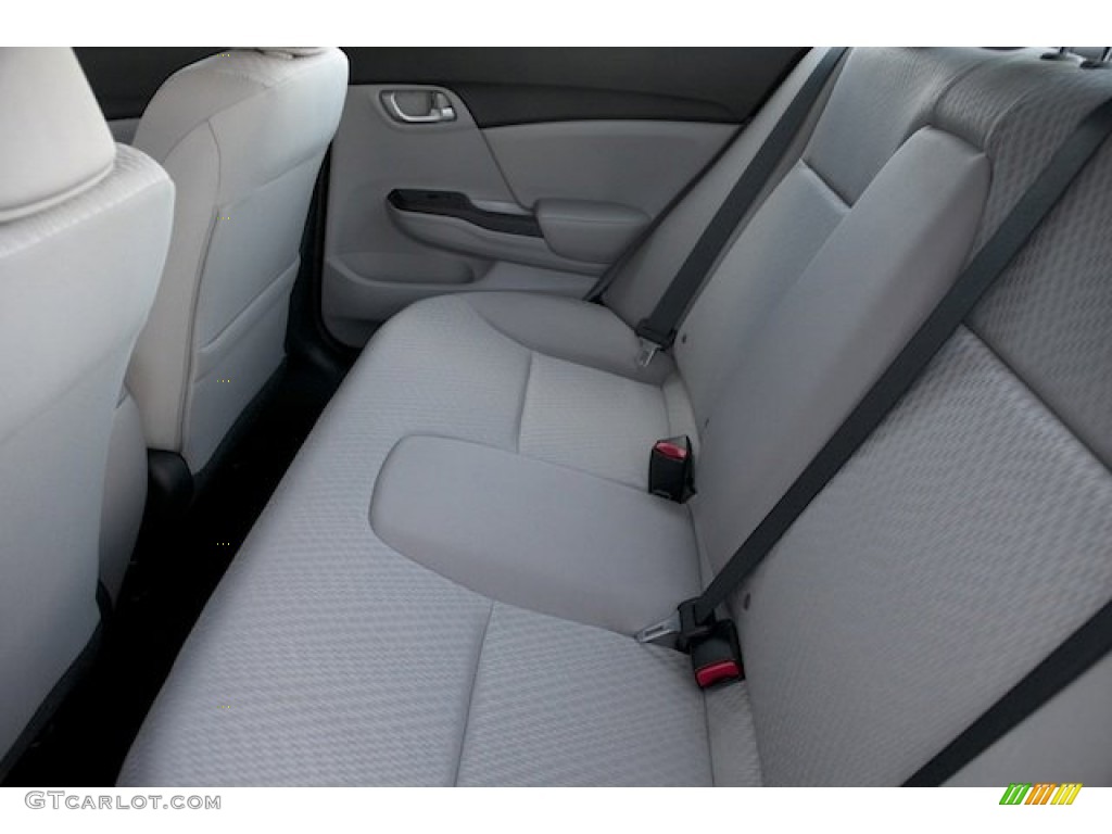 Gray Interior 2015 Honda Civic LX Sedan Photo #107252843