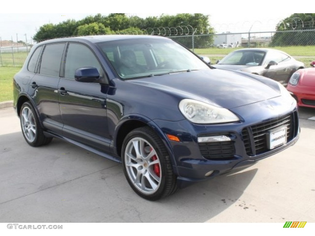 2009 Cayenne GTS - Marine Blue Metallic / Stone/Steel Grey photo #2