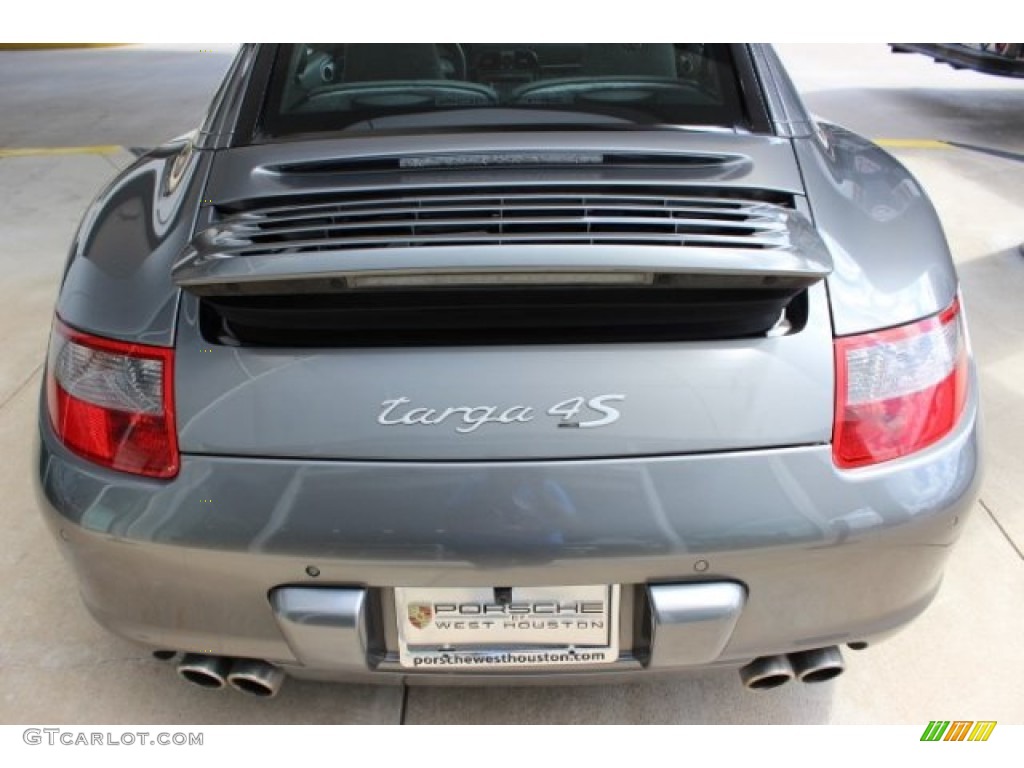 2007 911 Targa 4S - Meteor Grey Metallic / Stone Grey photo #9